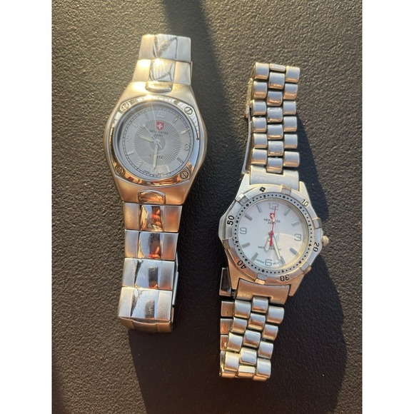 Swiss Army Other - Used New Swiss Army Mens UNTESTED Stainless Steel  Watch 2 PCs